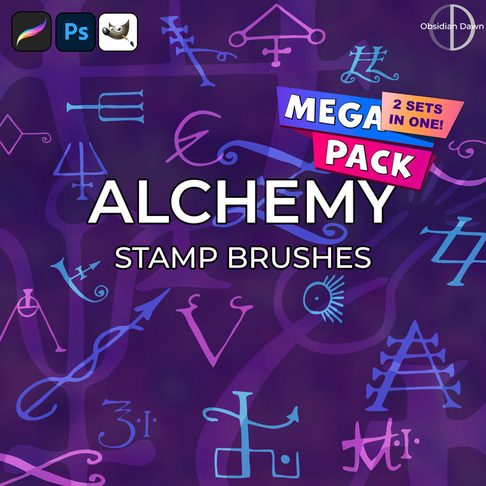 Alchemy Brushes Mega Pack - Photoshop, Procreate, GIMP