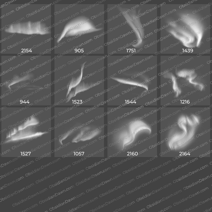 Aurora Borealis Brushes – Photoshop, Procreate, GIMP