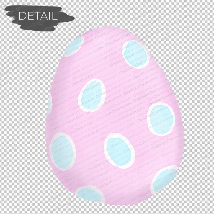 Watercolor Easter Eggs PNGs