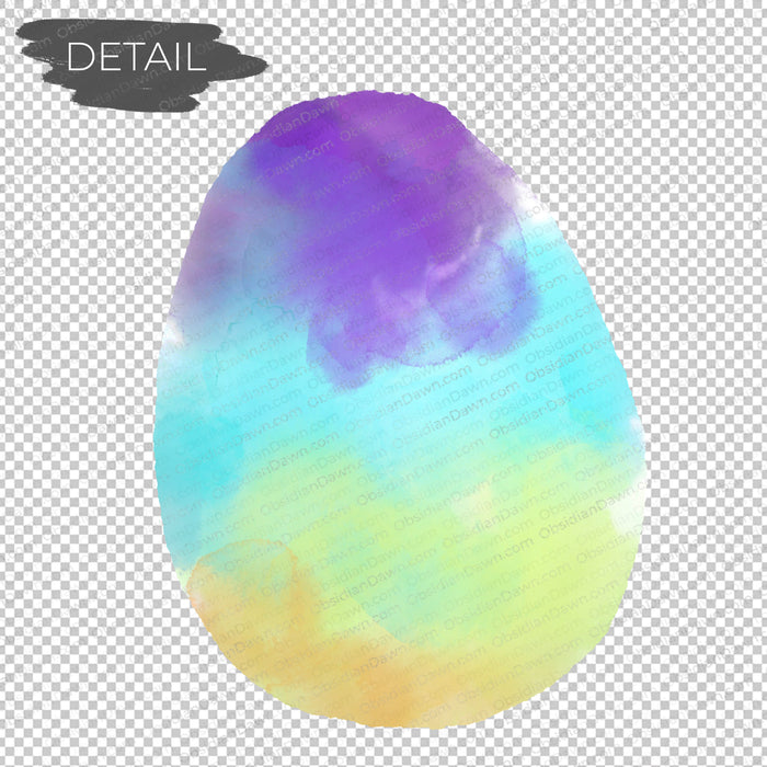 Watercolor Easter Eggs PNGs