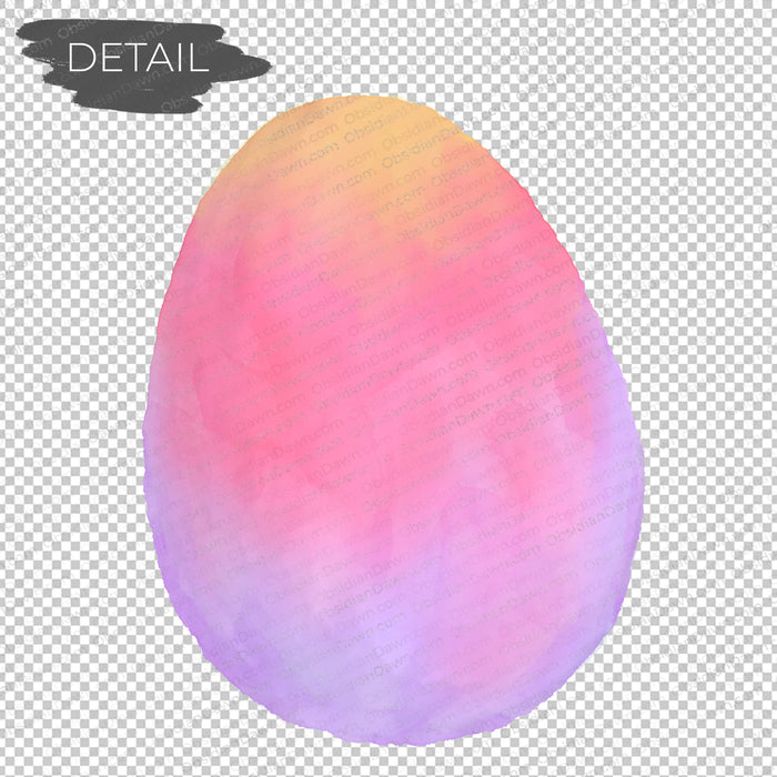 Watercolor Easter Eggs PNGs