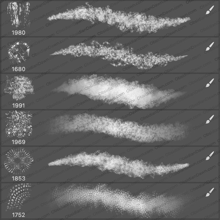 Expressive Textures Stroke Brushes - Photoshop, Procreate, GIMP