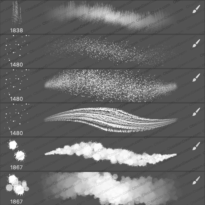 Expressive Textures Stroke Brushes - Photoshop, Procreate, GIMP