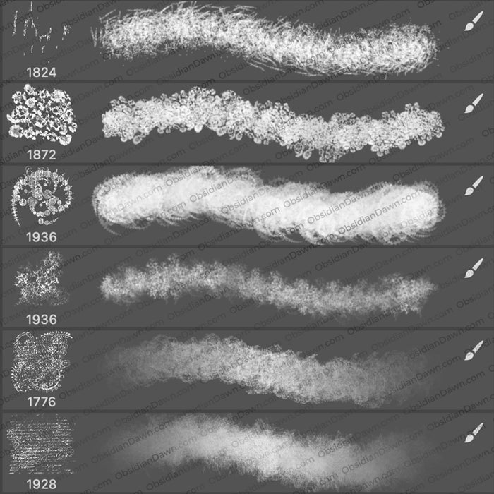 Expressive Textures Stroke Brushes - Photoshop, Procreate, GIMP