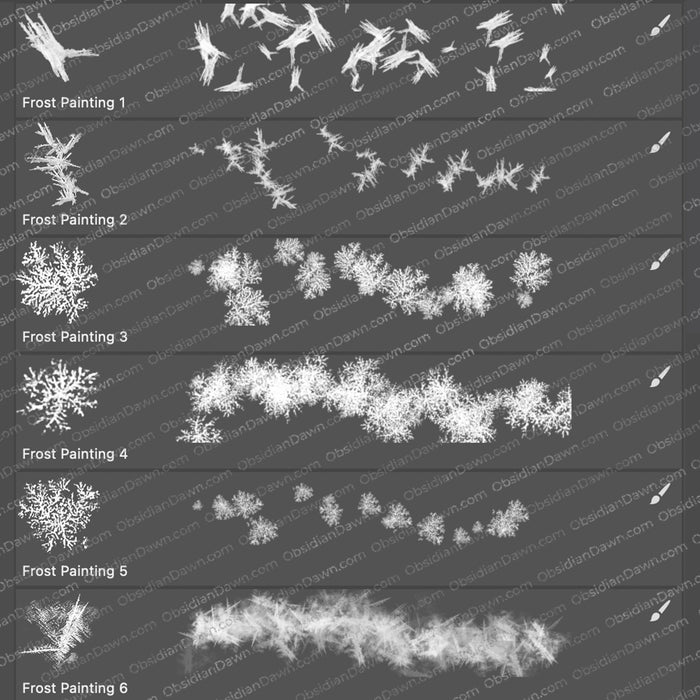 Frost Brushes – Photoshop, Procreate, GIMP