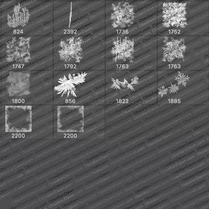 Frost Brushes – Photoshop, Procreate, GIMP