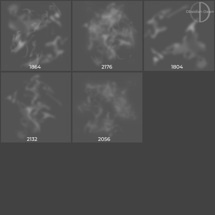 Glitter Smoke Brushes - Photoshop, Procreate, GIMP