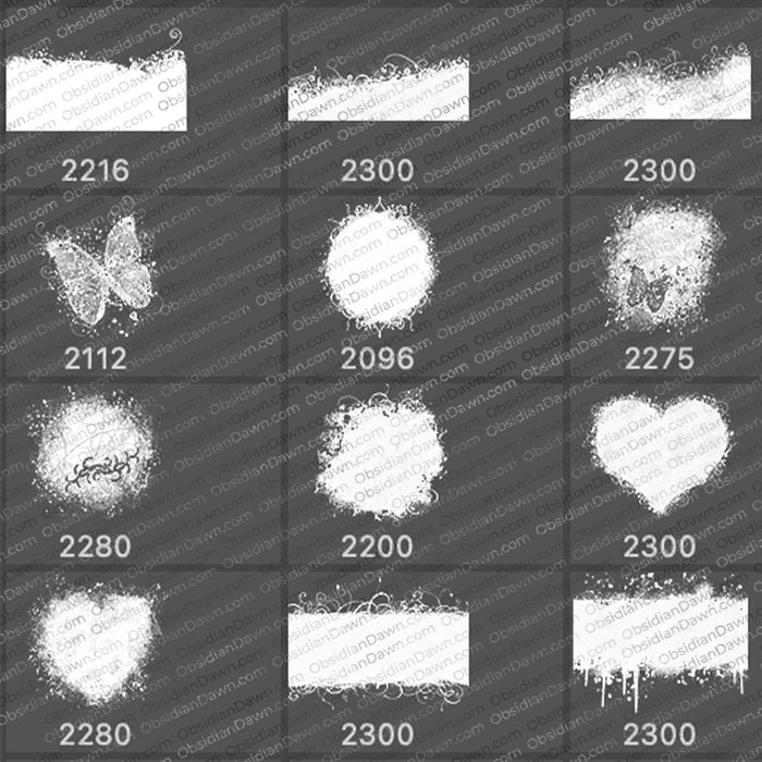 Grunge Swirls Brushes – Photoshop, Procreate, GIMP