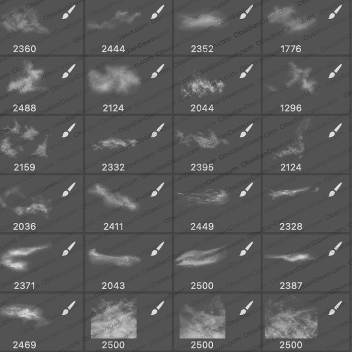 Mist and Fog Brushes - Photoshop, Procreate, GIMP