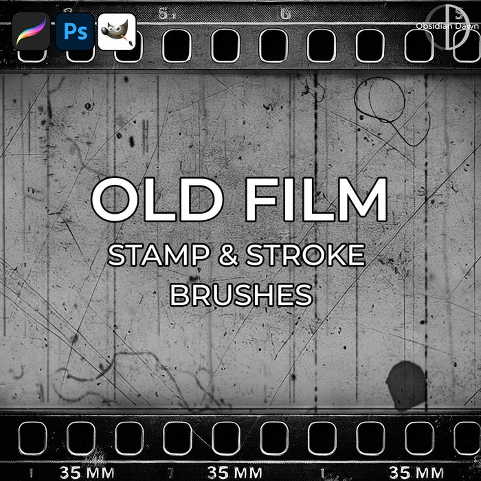 Old Film Brushes – Photoshop, Procreate, GIMP