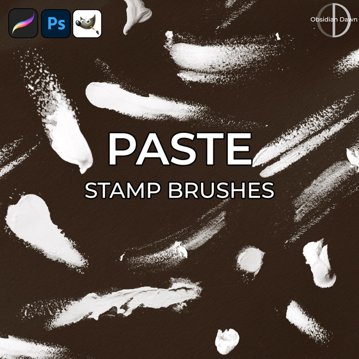 Paste Brushes - Photoshop, Procreate, GIMP
