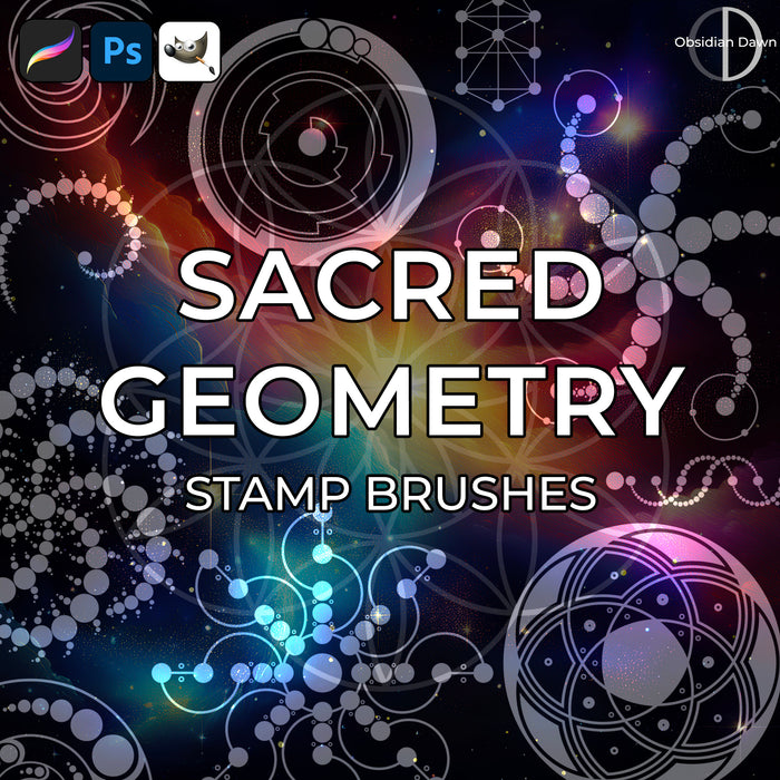 Sacred Geometry Brushes - Photoshop, Procreate, GIMP