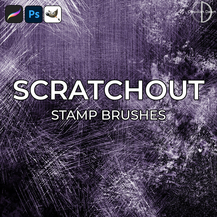 Scratchout Brushes - Photoshop, Procreate, GIMP