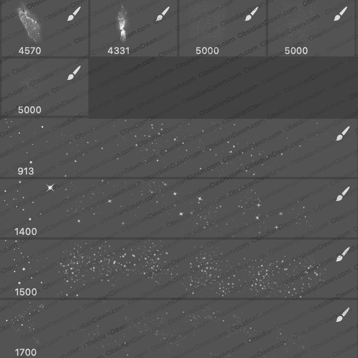 Space Brushes Mega Pack - Photoshop, Procreate, GIMP