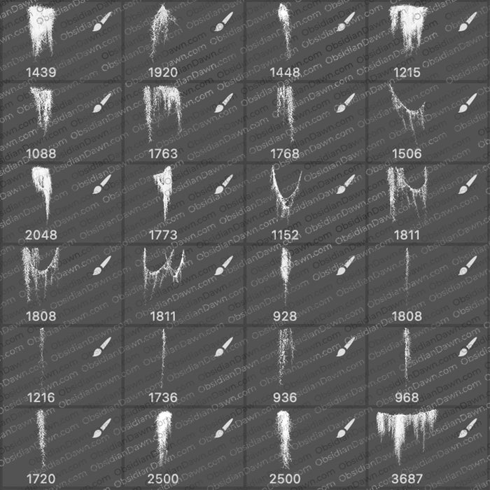 Spanish Moss Brushes - Photoshop, Procreate, GIMP