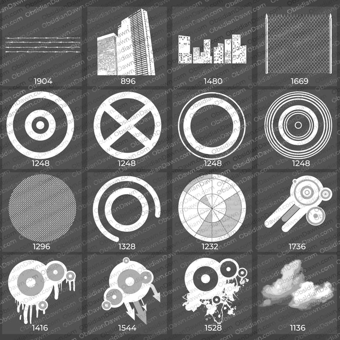 Urban Designs Brushes – Photoshop, Procreate, GIMP