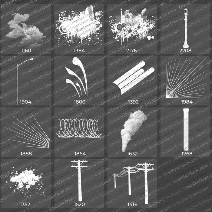 Urban Designs Brushes – Photoshop, Procreate, GIMP