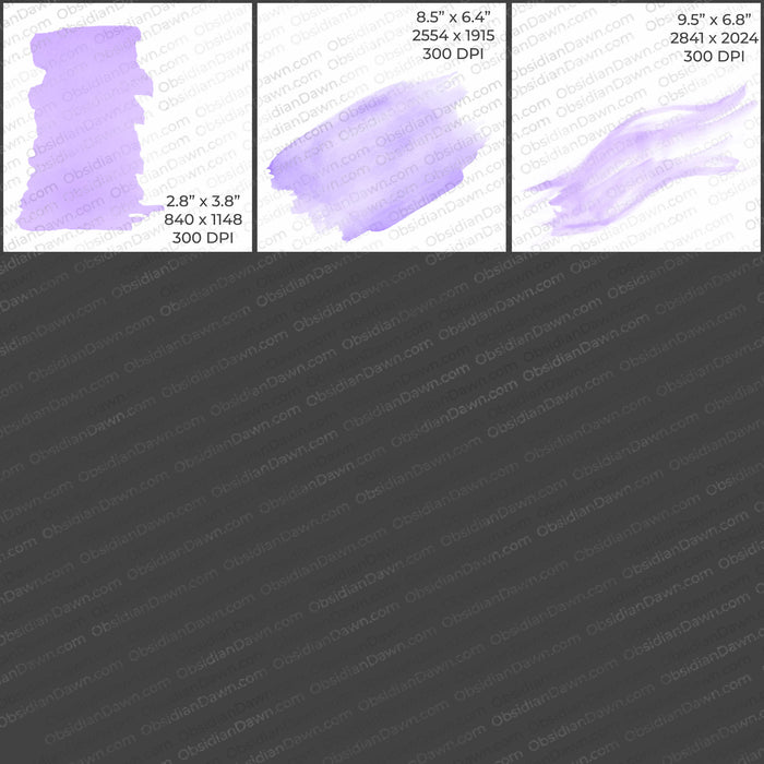 Watercolor & Glitter PNGs