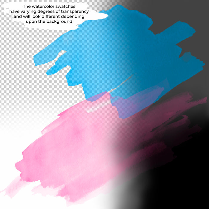 Watercolor & Glitter PNGs