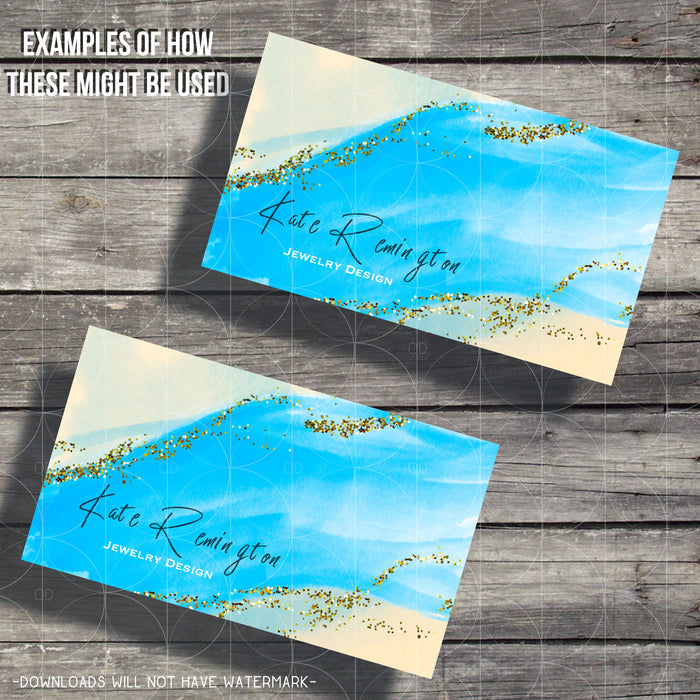 Watercolor & Glitter PNGs