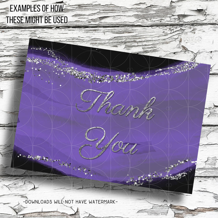 Watercolor & Glitter PNGs