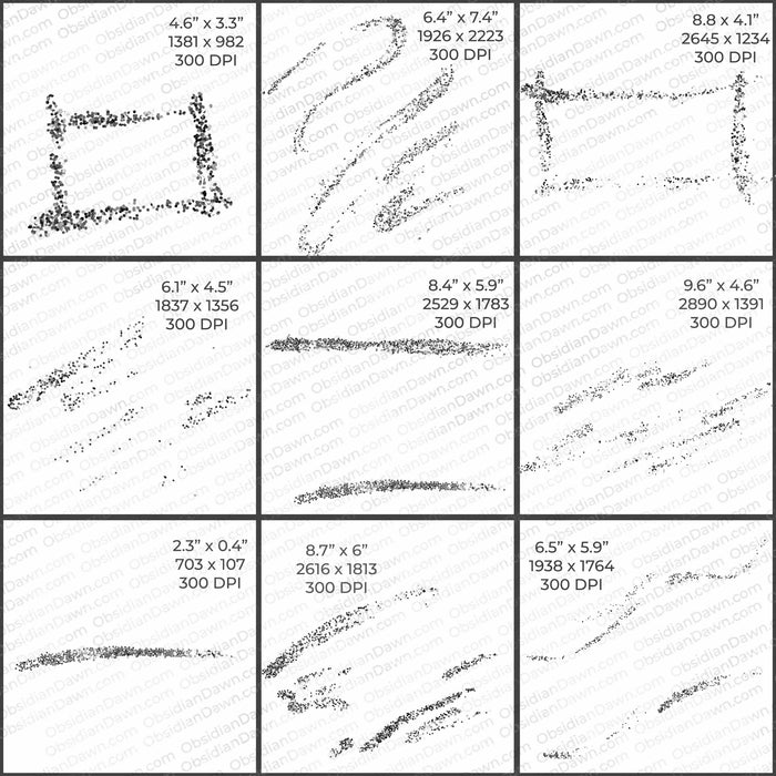 Watercolor & Glitter PNGs