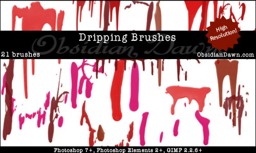paint drip brushes