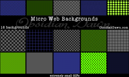 backgrounds for web. Micro Web Backgrounds. Programs: Any that support GIFs