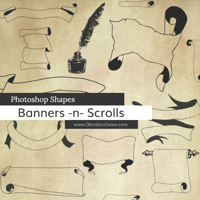 Banners & Scrolls Shapes