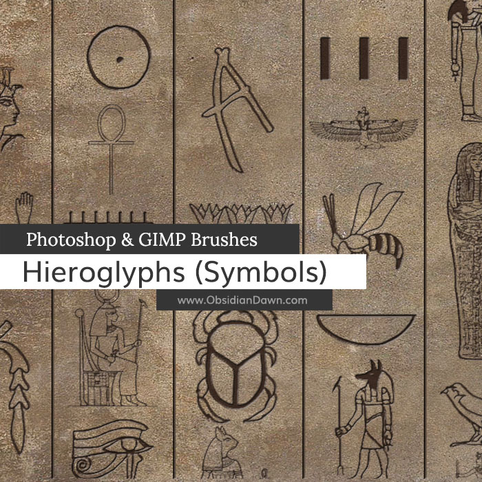 Hieroglyphs (Symbols) Brushes