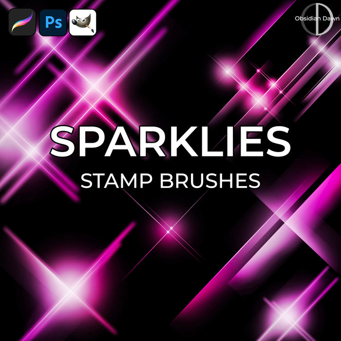 Sparklies Brushes - Photoshop, Procreate, GIMP