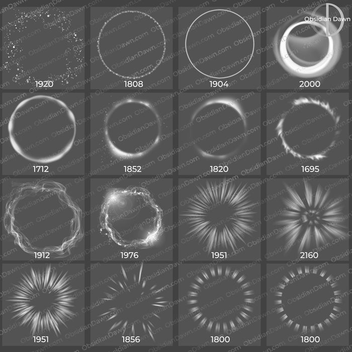 Arcane Circles Enhancements Brushes – Photoshop, Procreate, GIMP