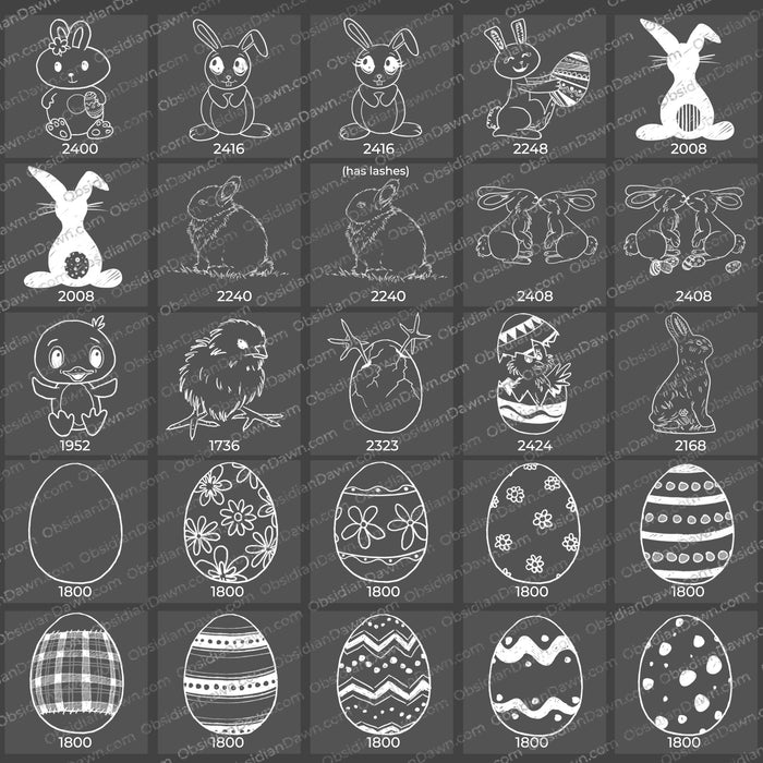 Easter Sketches Brushes – Photoshop, Procreate, GIMP