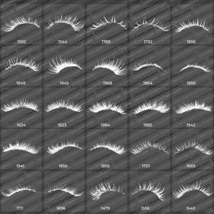 Eyelashes Brushes Mega pack – Photoshop, Procreate, GIMP
