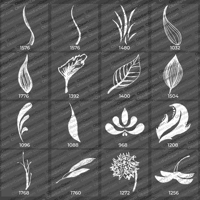 Foliage Sketches Brushes – Photoshop, Procreate, GIMP