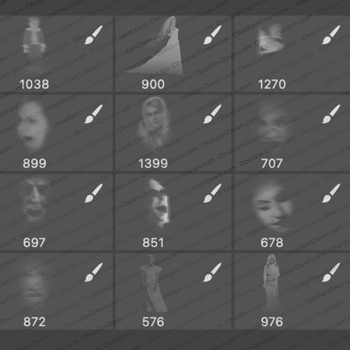 Ghosts Brushes - Photoshop, Procreate, GIMP
