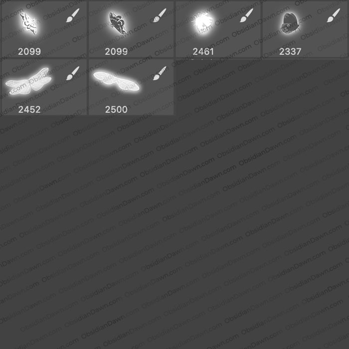 Glowing Bugs Brushes - Photoshop, Procreate, GIMP