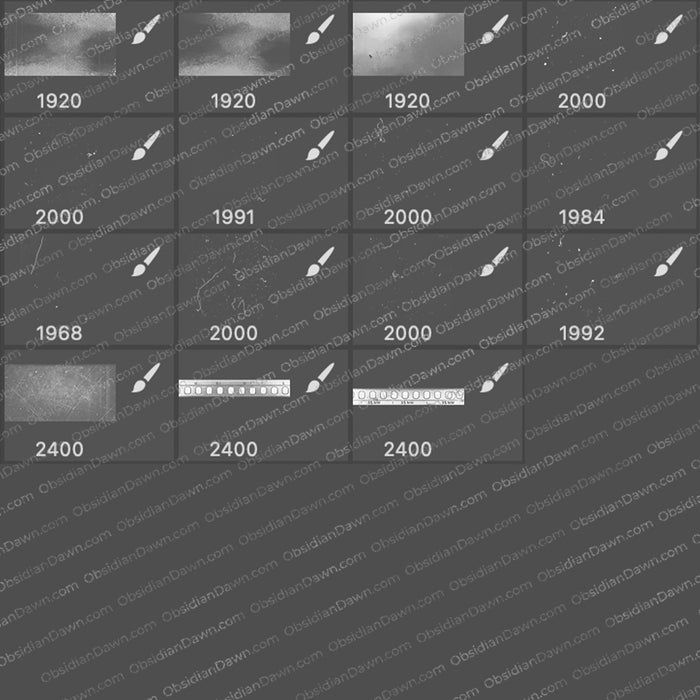 Old Film Brushes – Photoshop, Procreate, GIMP