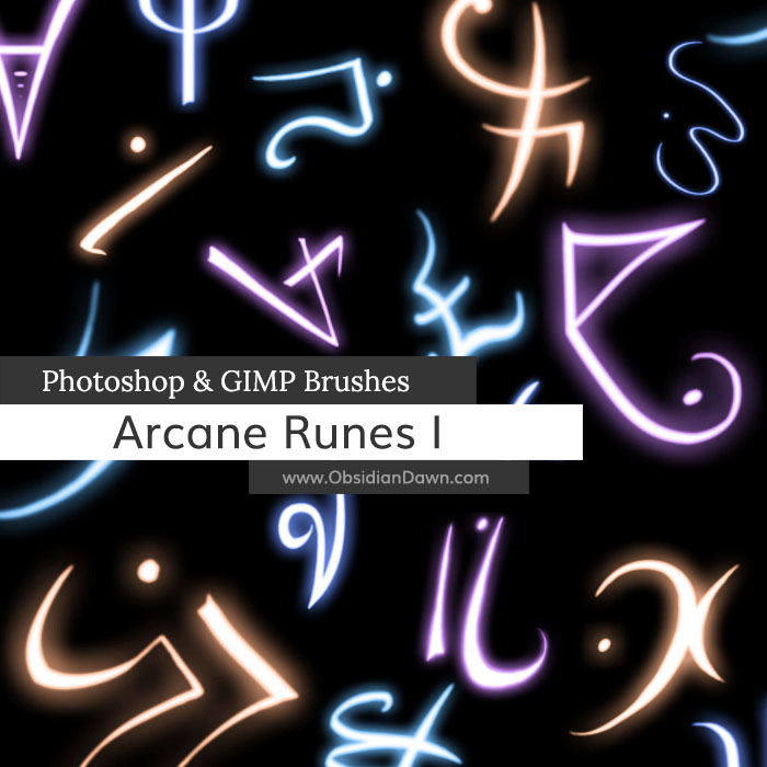 Arcane Runes I Brushes