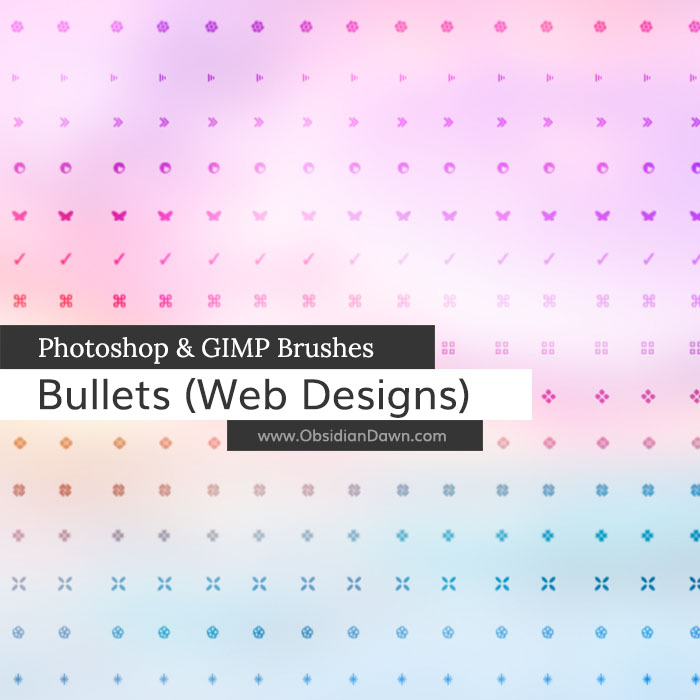 Web Bullets Brushes