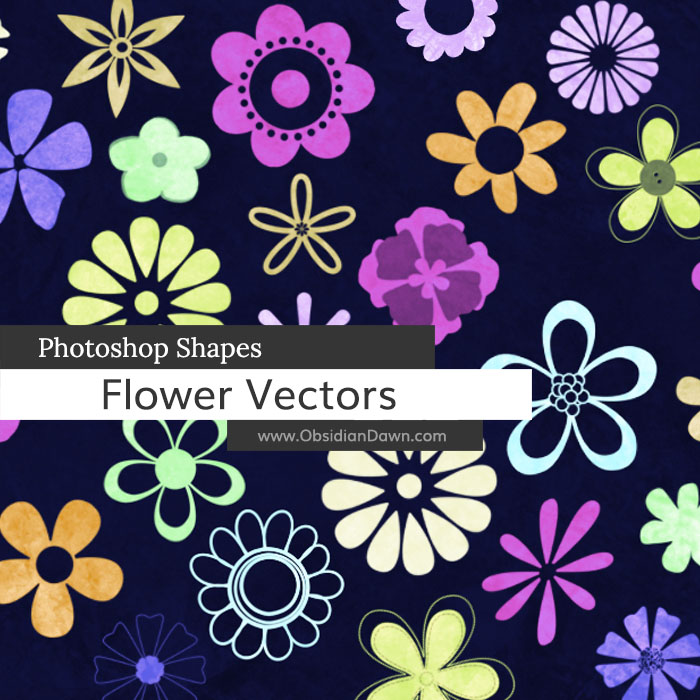 Flower Vectors Shapes