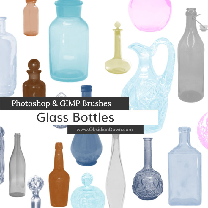 Glass Bottles Brushes