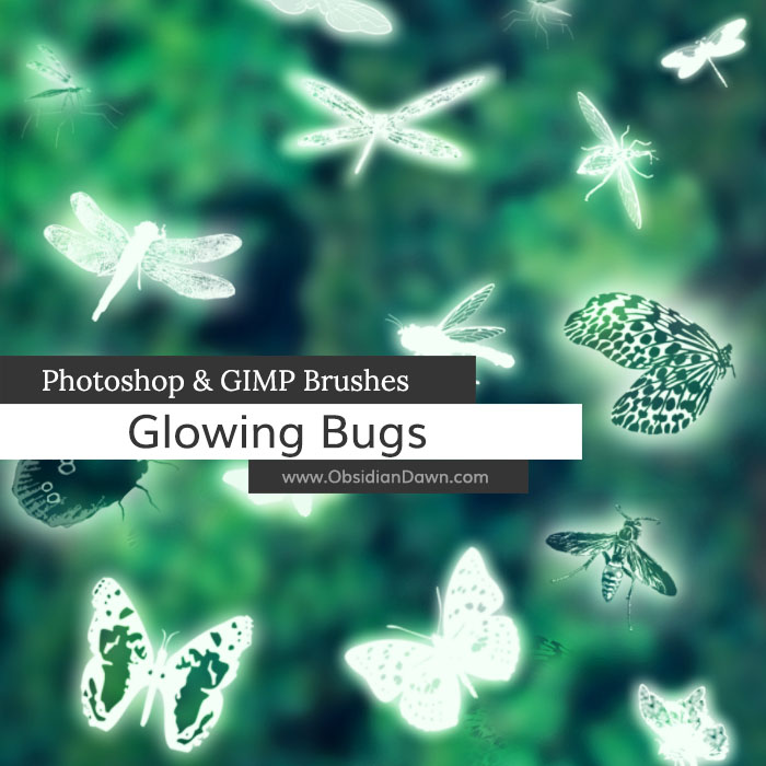 Glowing Bugs Brushes