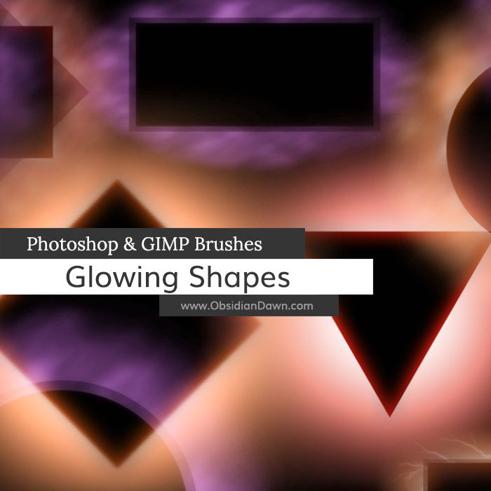 Glowing Shapes Brushes