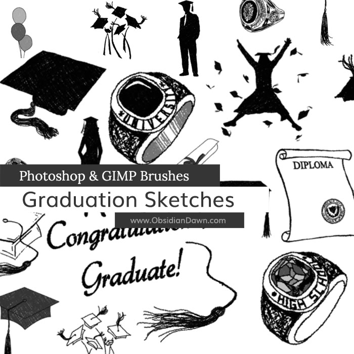 Graduation Sketches Brushes