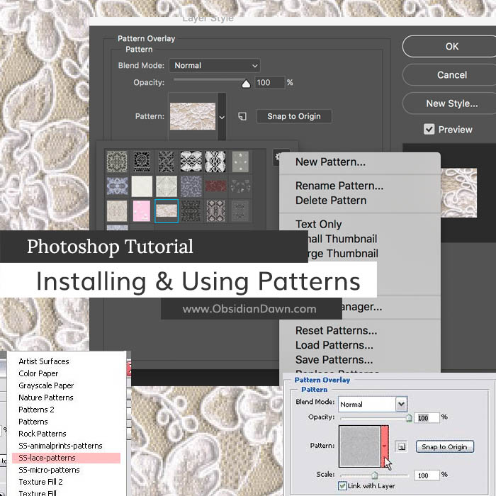 how to download patterns in photoshop