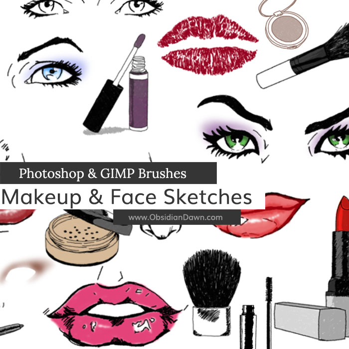 Makeup & Face Sketches Brushes