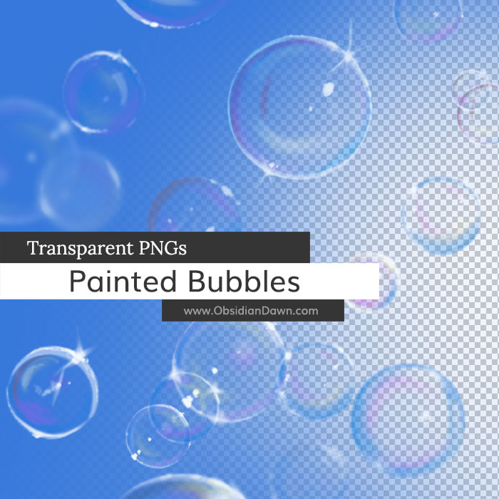 Painted Bubbles PNGs